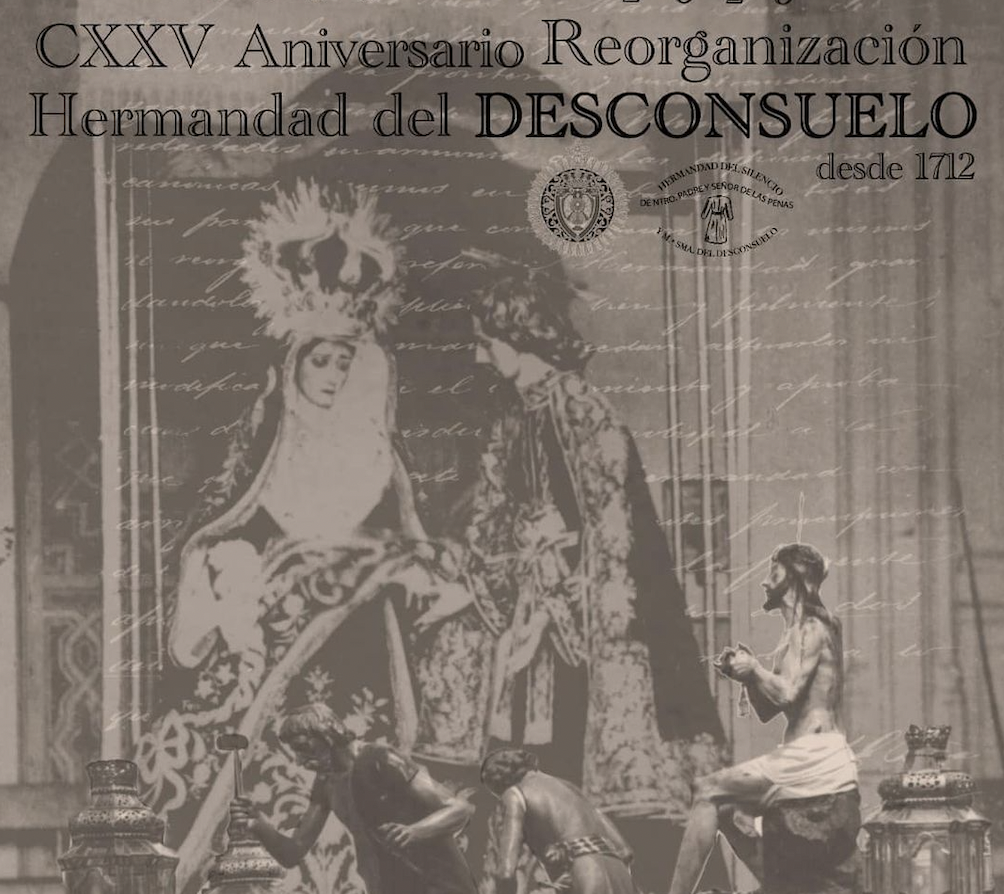 Desengaño en Los Judíos: denegada la procesión extraordinaria que pretendía la hermandad. En la imagen, el segmento central del cartel editado por la efemérides.