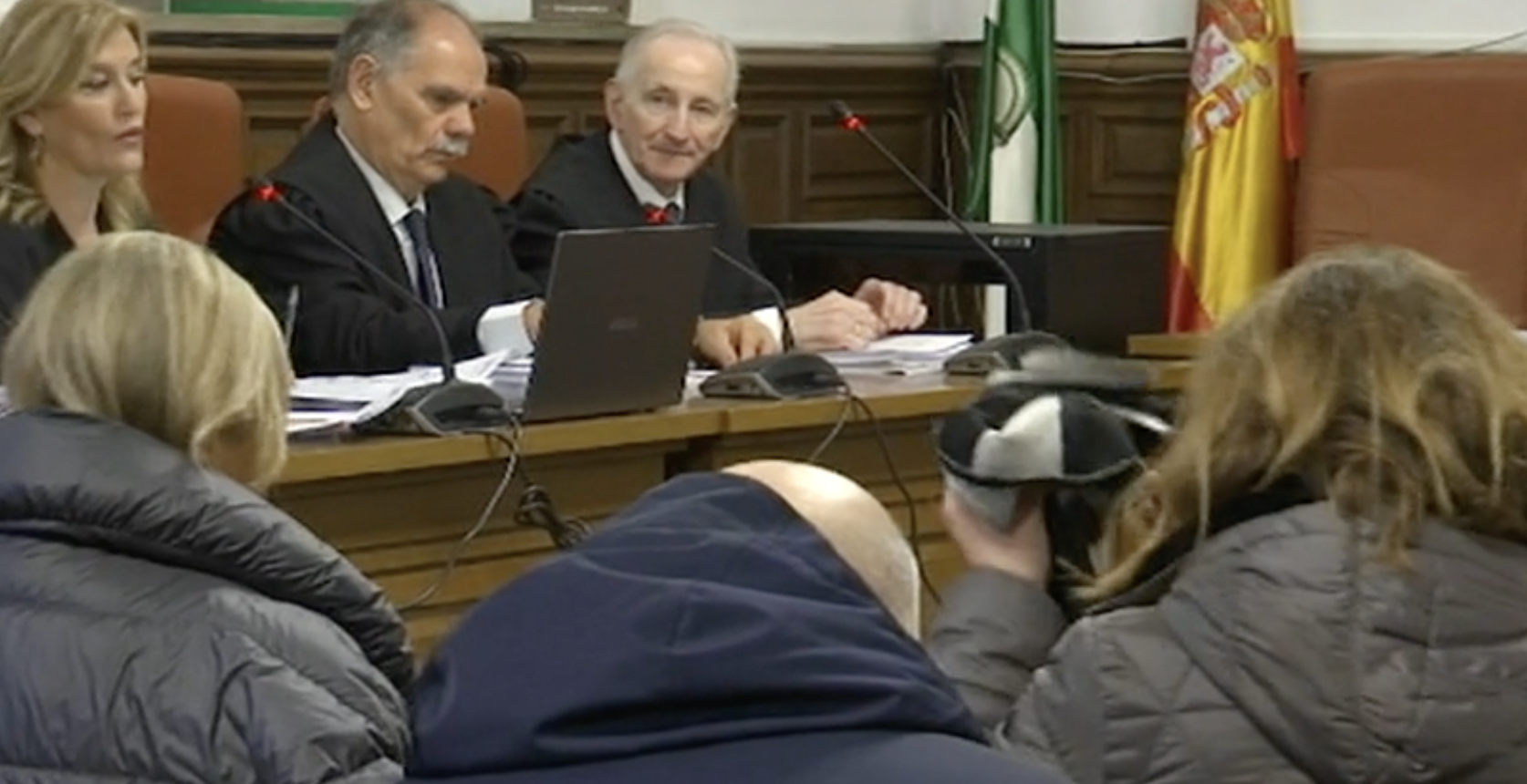 Visto para sentencia el juicio por el caso audioguías de la Alhambra. En la imagen de Canal Sur, la sala durante una de las sesiones del juicio.