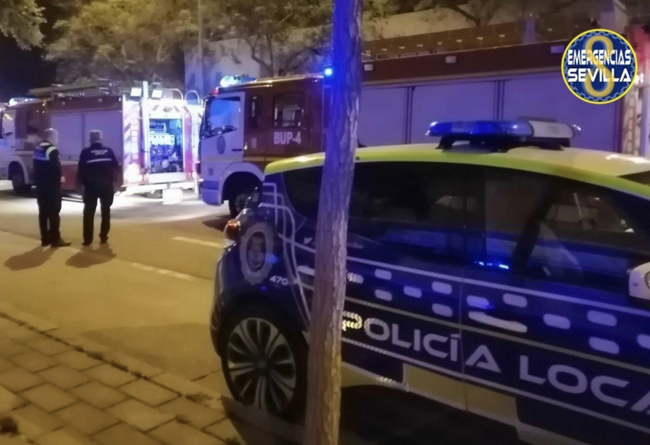 Imagen de archivo de camiones de Bomberos de Sevilla.