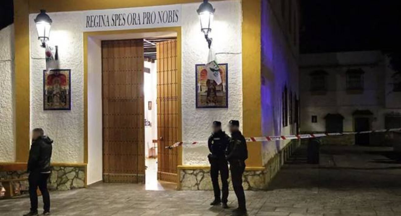 La iglesia de La Palma, una de las asaltadas en el ataque yihadista de Algeciras.