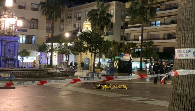 El lugar del crimen, la Plaza Alta de Algeciras. CCOO