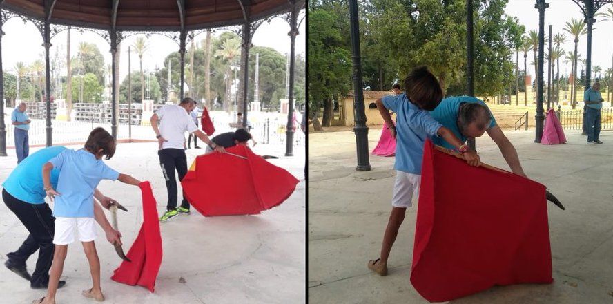 Alumnos de la Escuela de Tauromaquia, en una imagen reciente.
