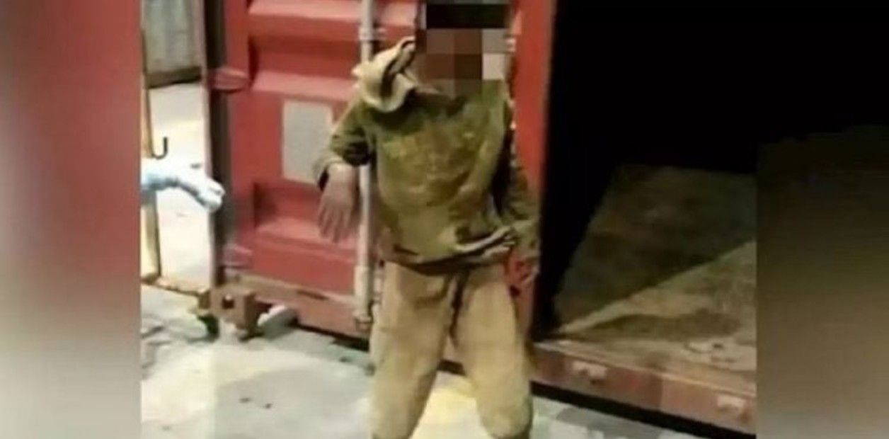 Niño encontrado en un contendor.