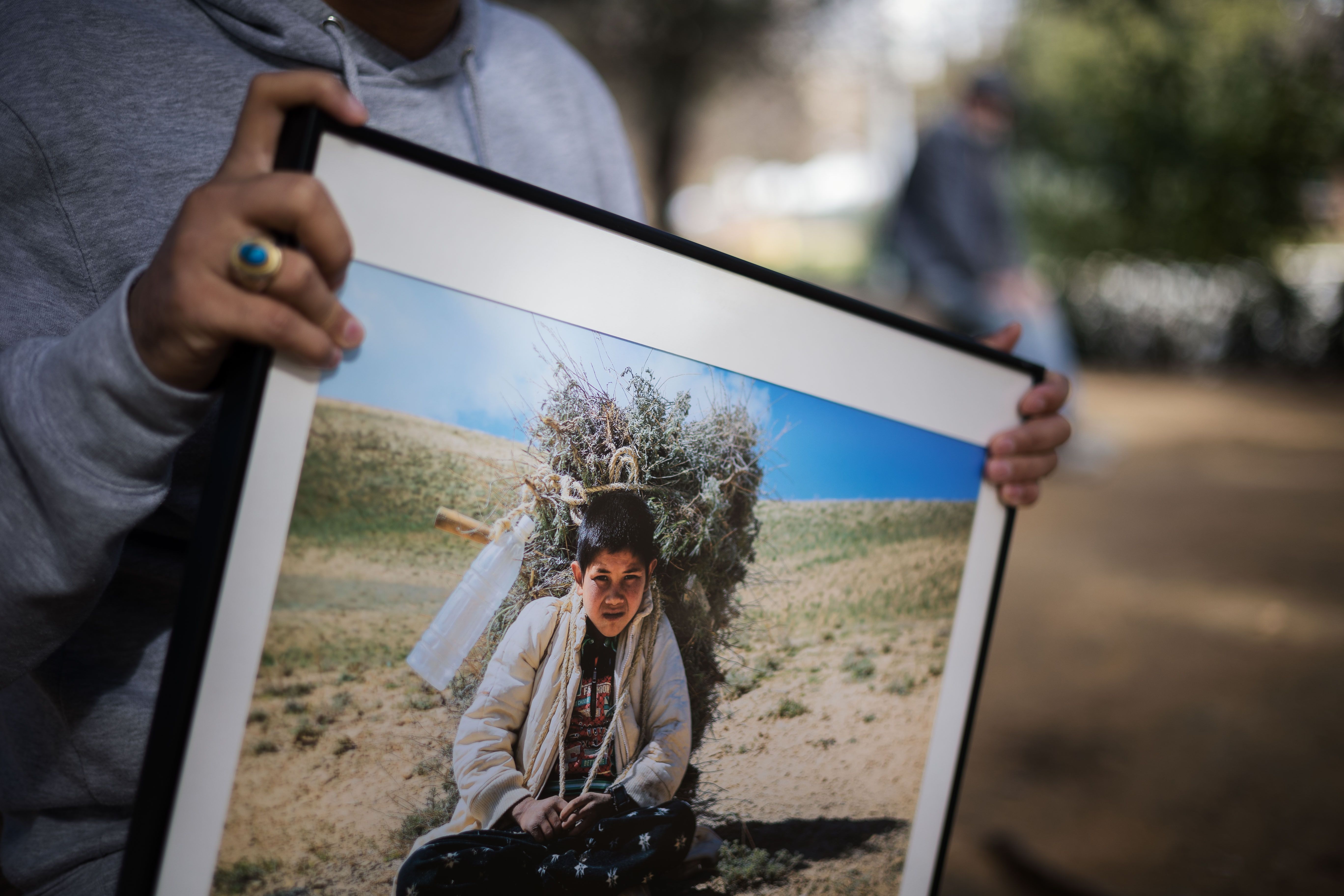 Una imagen de un menor en Afganistán.