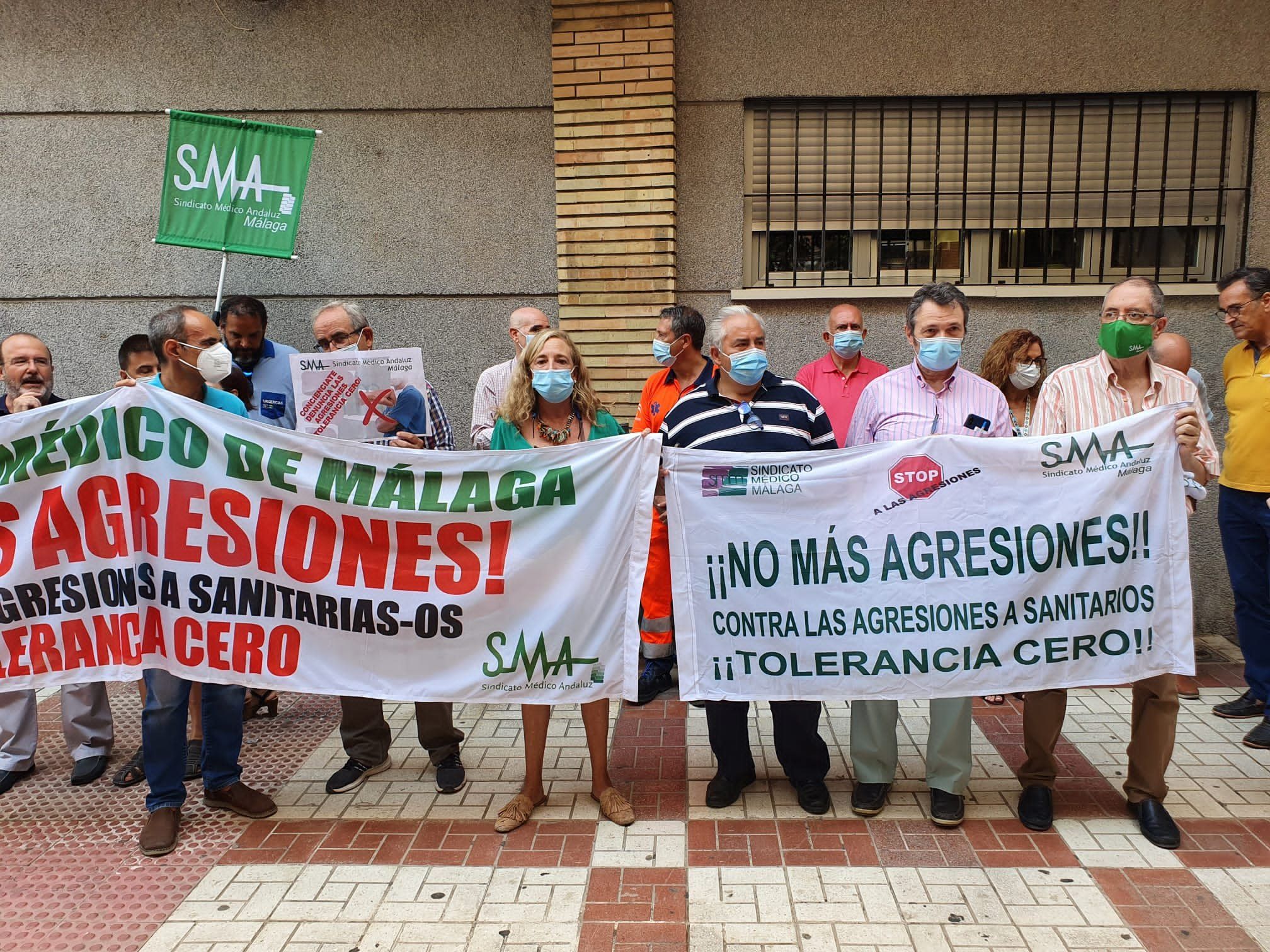 Una protesta del Sindicato Médico de Málaga en una imagen de archivo.