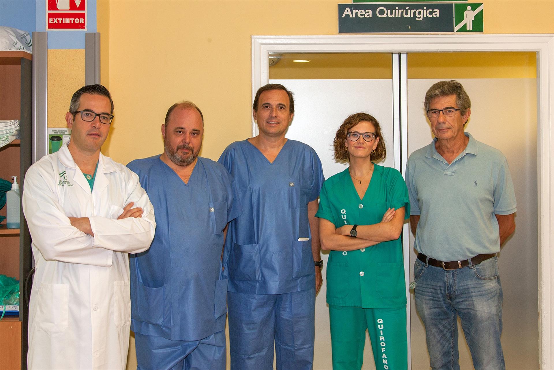 Profesionales del Hospital Virgen del Rocío.