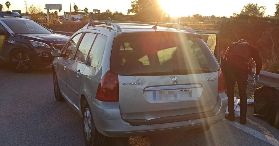 Un coche que transportaba marihuana en una operación pasada. 