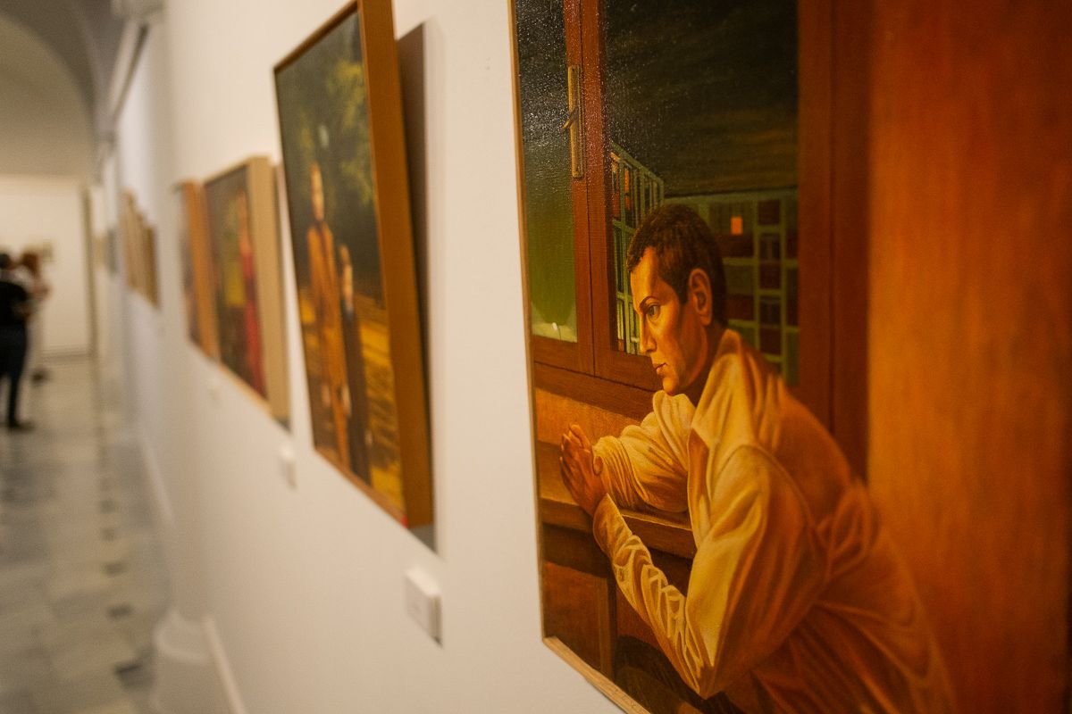 Los retratos de Joaquín Terán. FOTO: MANU GARCÍA.