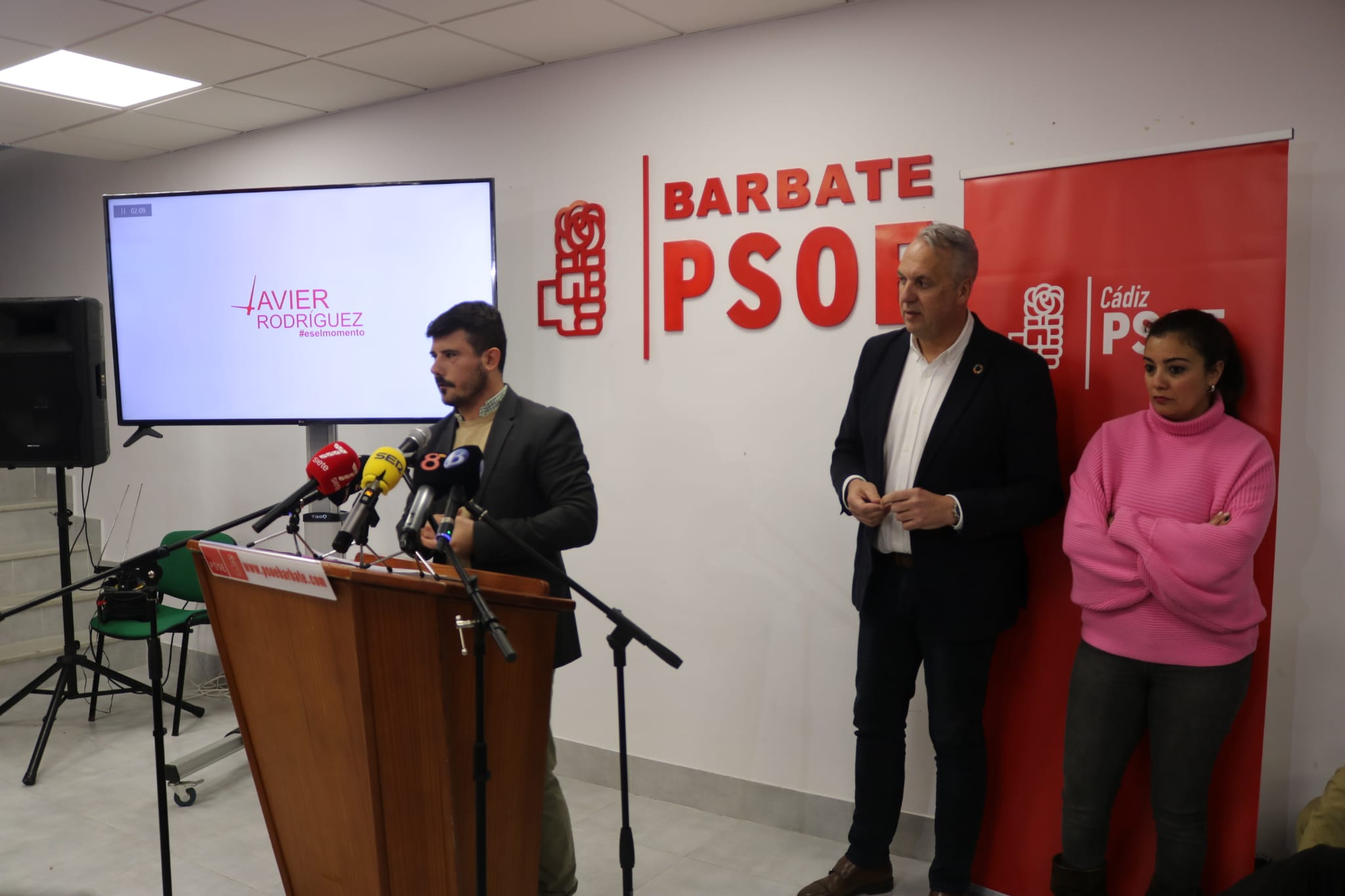 Presentación de Javier Rodríguez como candidato del PSOE.