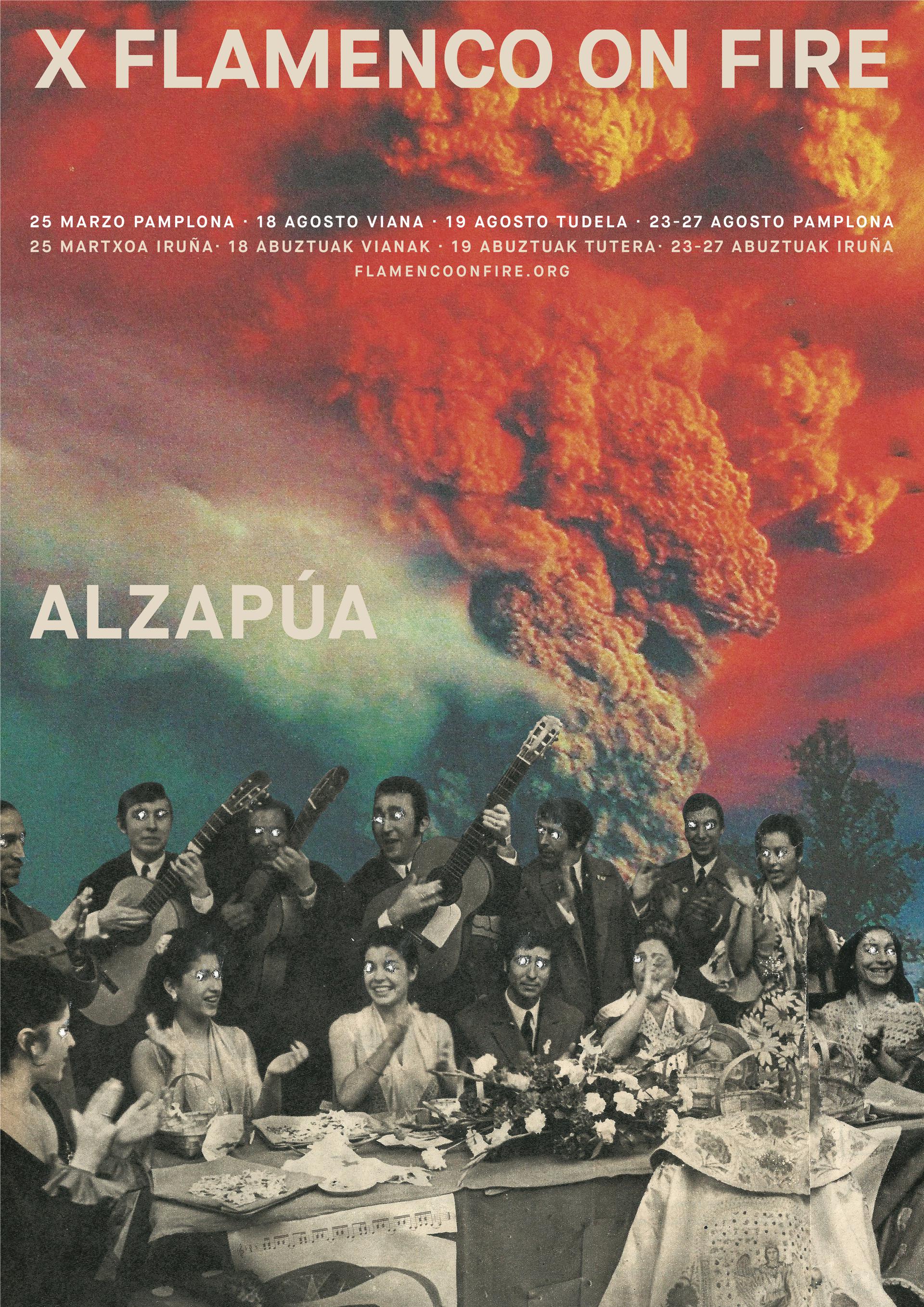 Cartel Flamenco On Fire 2023 obra de Mariana Razzetti