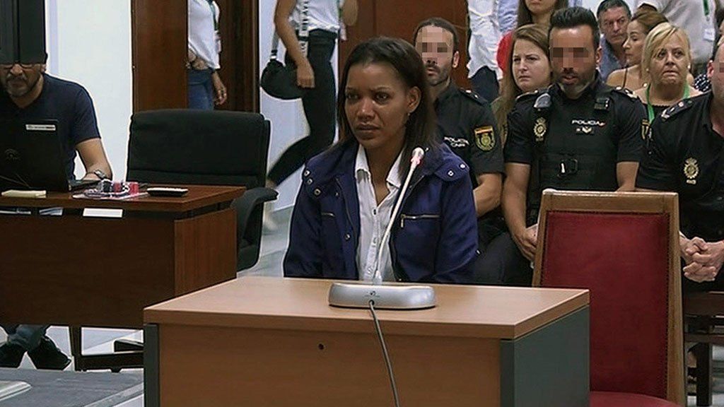 Ana Julia Quezada, en un momento del juicio que la condenó en primera instancia, en imágenes de Canal Sur.