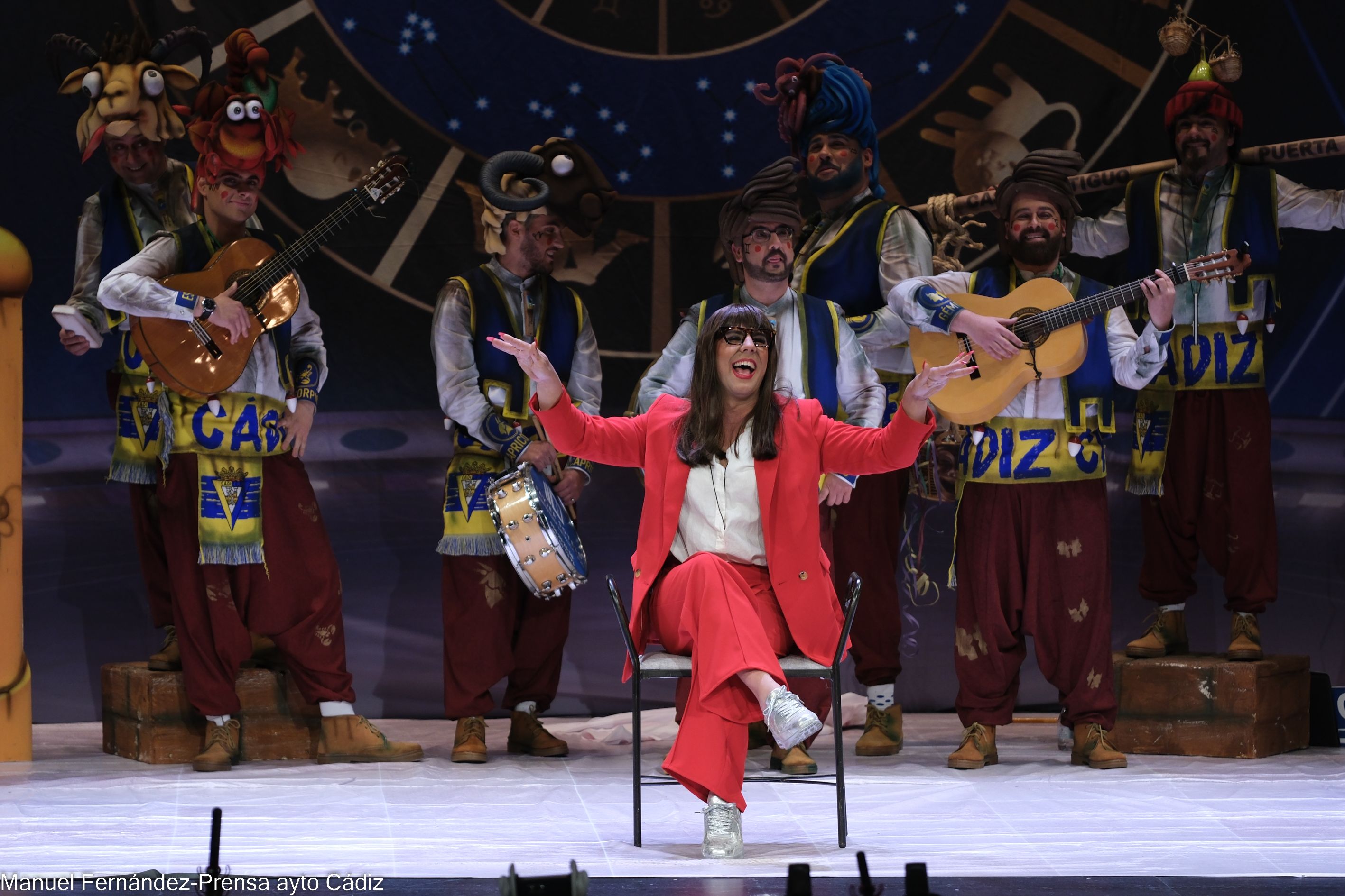 Esperanza Gracia en la chirigota.