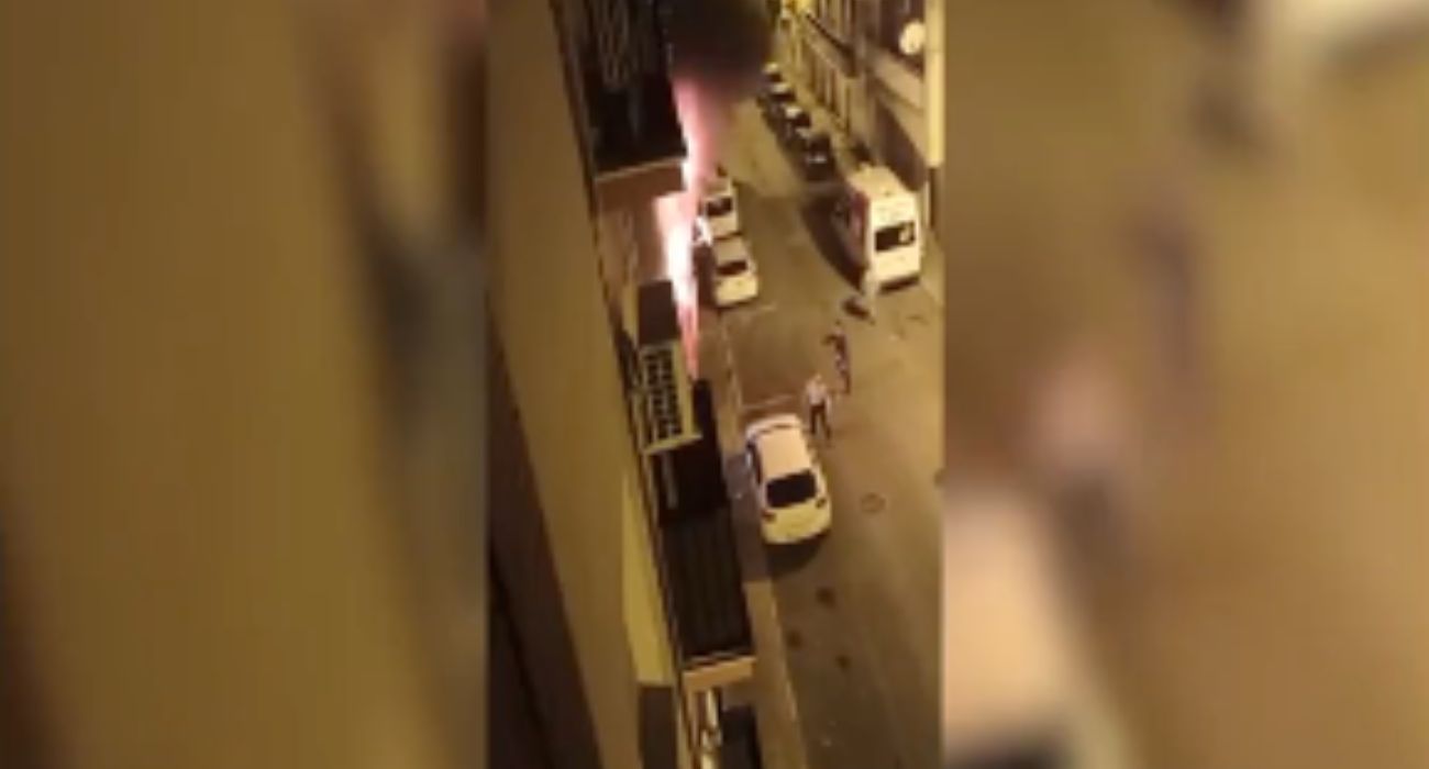 Imagen de las llamas del trágico incendio de Huelva. Imagen de las llamas del trágico incendio de Huelva.