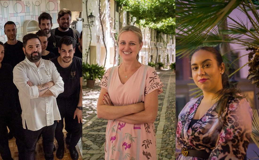  De izquierda a derecha: Juanlu Fernández (Lu, cocina y alma), Beatriz Vergara (Tío Pepe Festival) y María Terremoto. FOTO: MANU GARCÍA