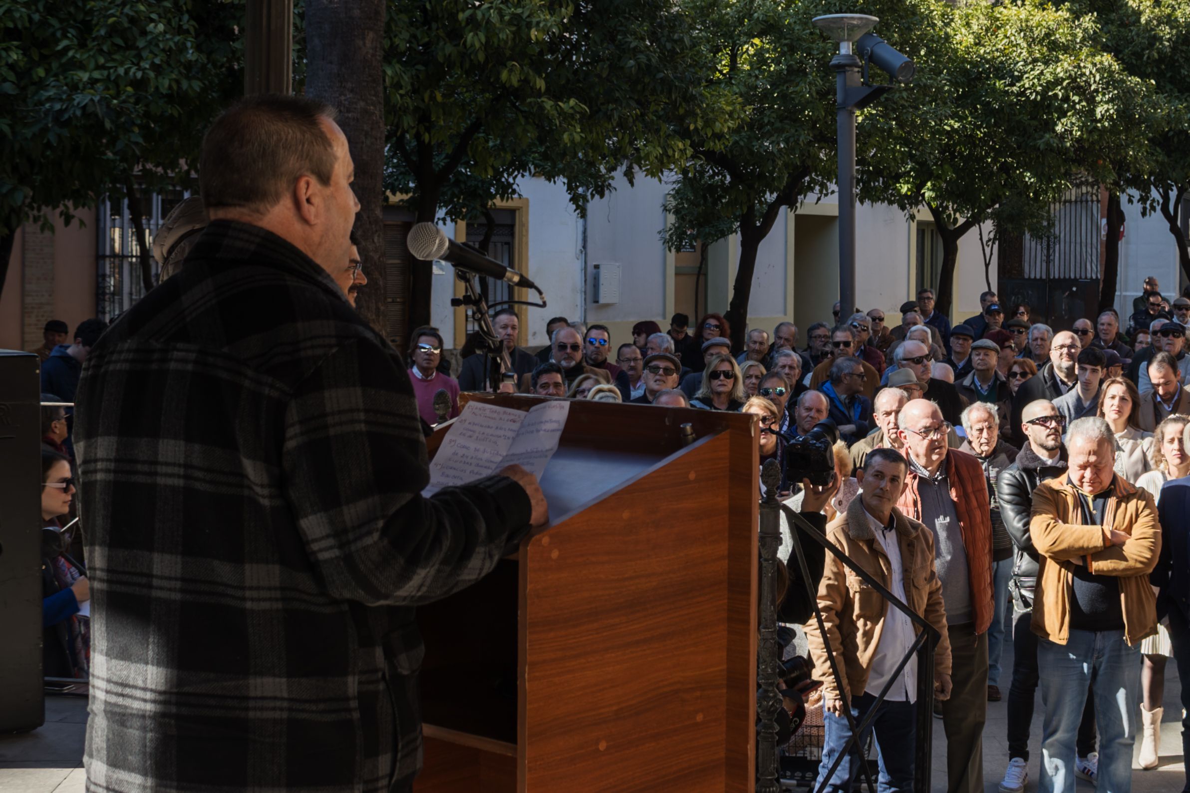 Concentración de la plataforma pro-indulto de Pacheco
