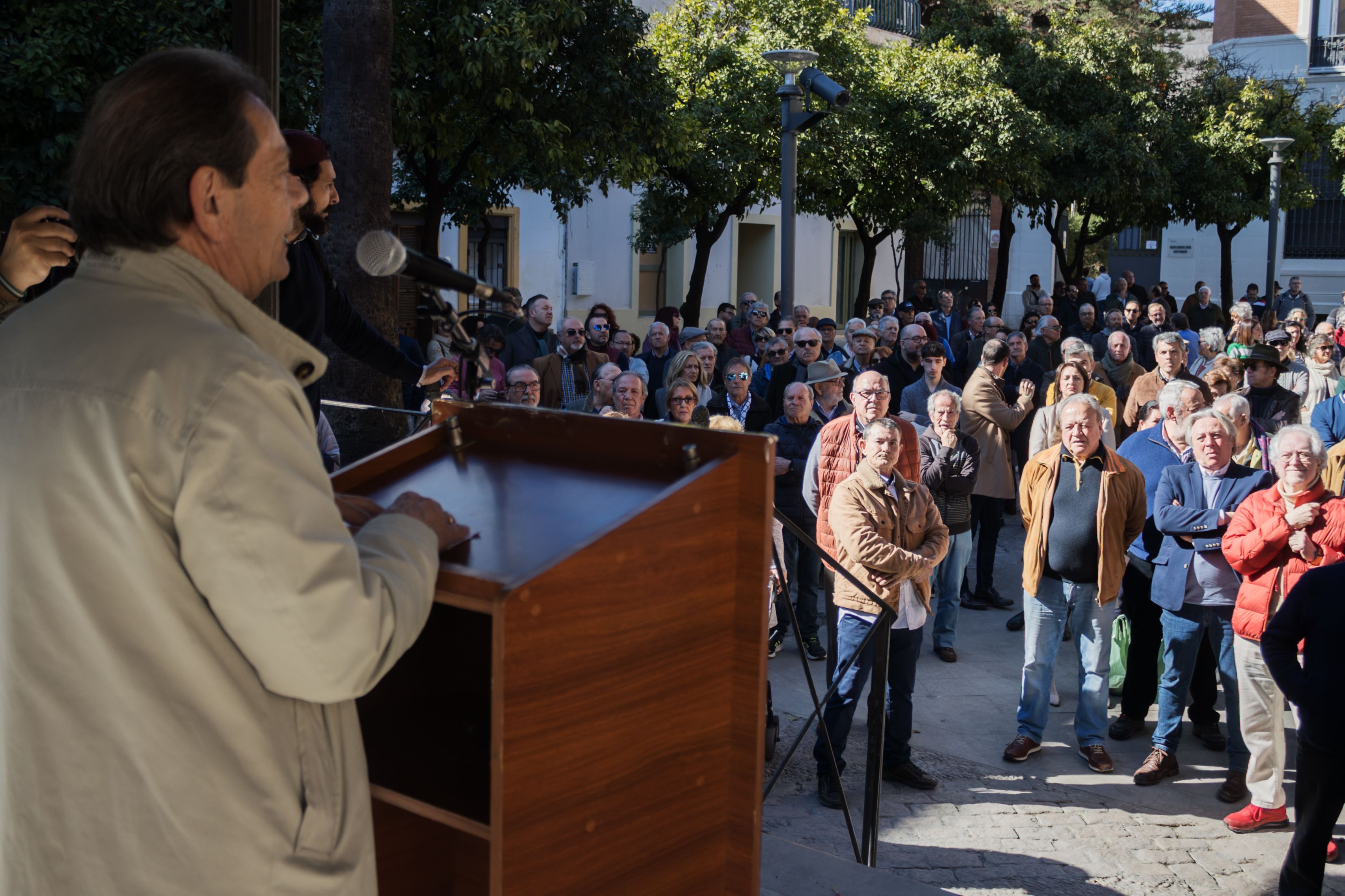 Concentración de la plataforma pro-indulto de Pacheco