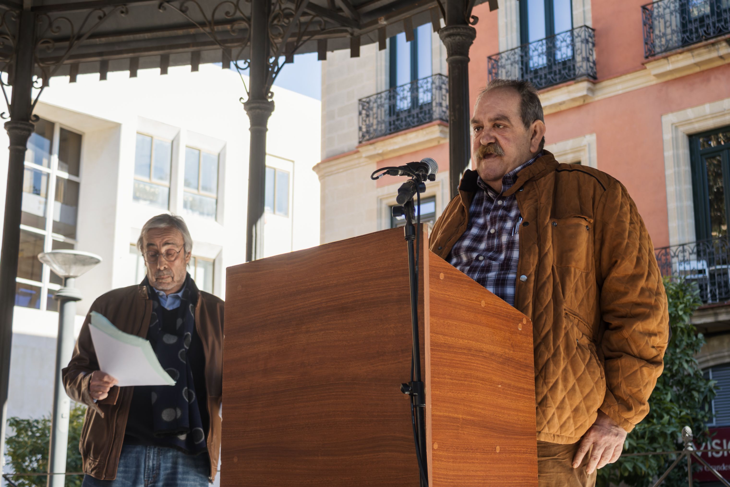 Concentración de la plataforma pro-indulto de Pacheco