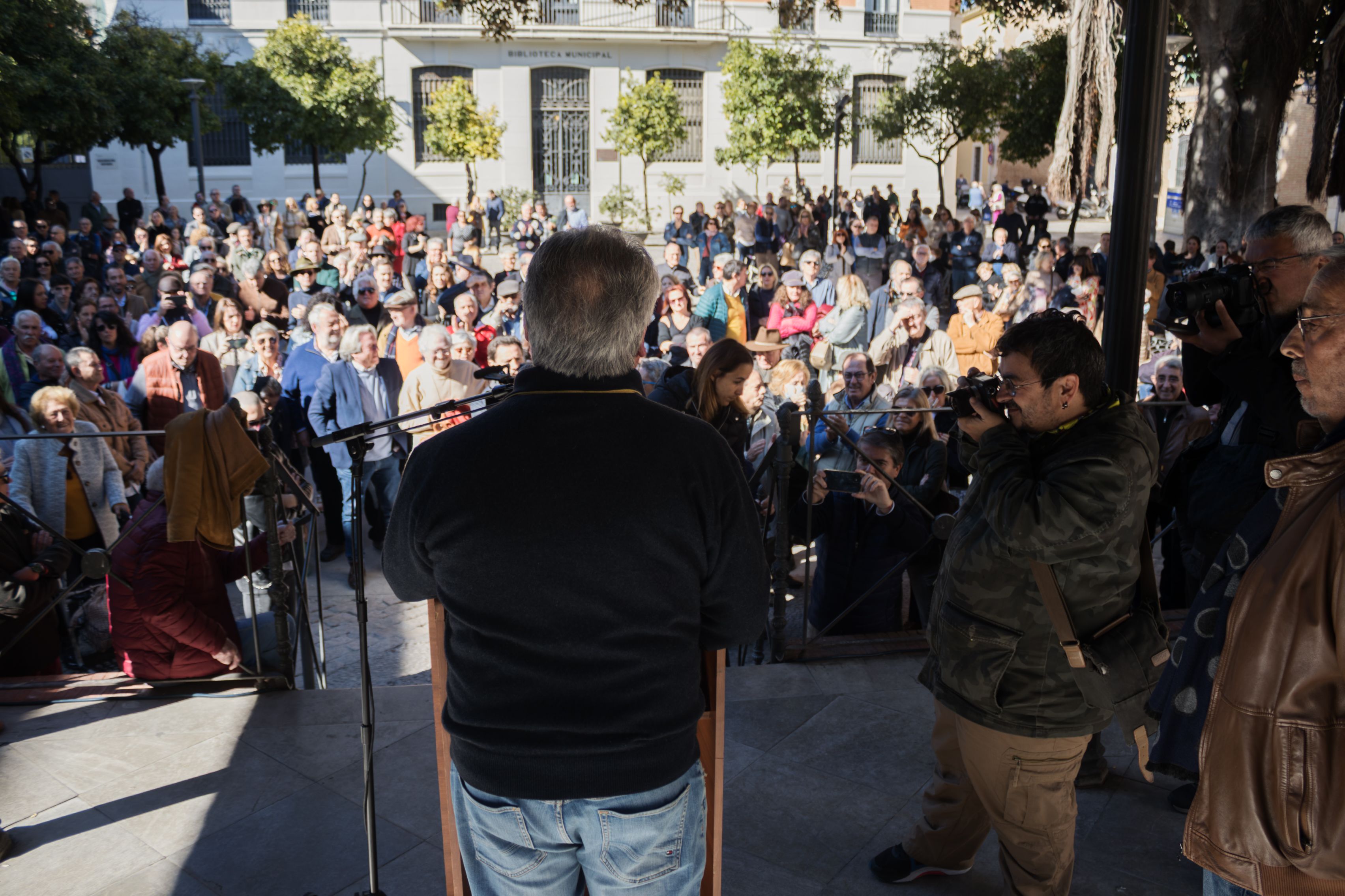 Concentración de la plataforma pro-indulto de Pacheco