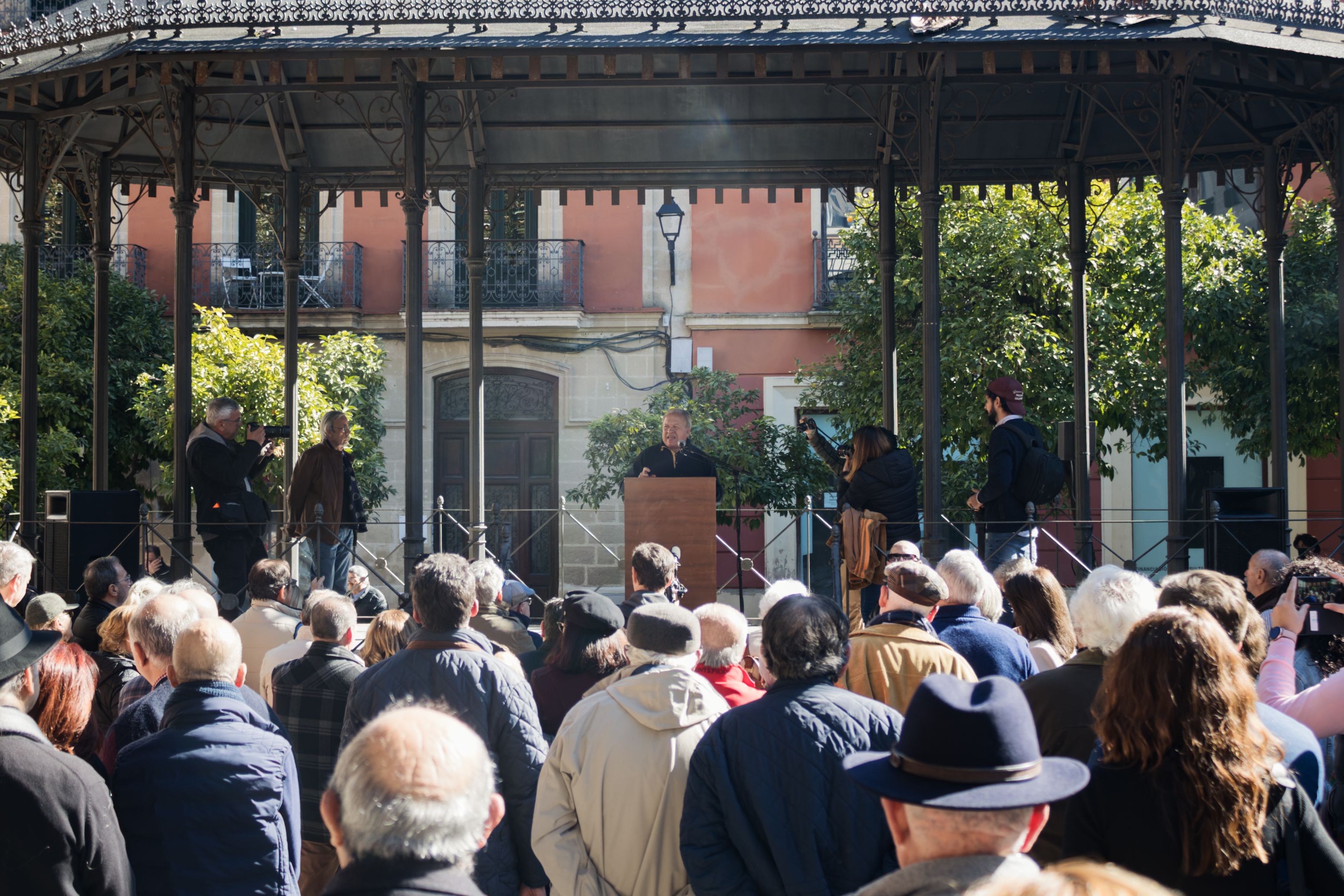 Concentración de la plataforma pro-indulto de Pacheco