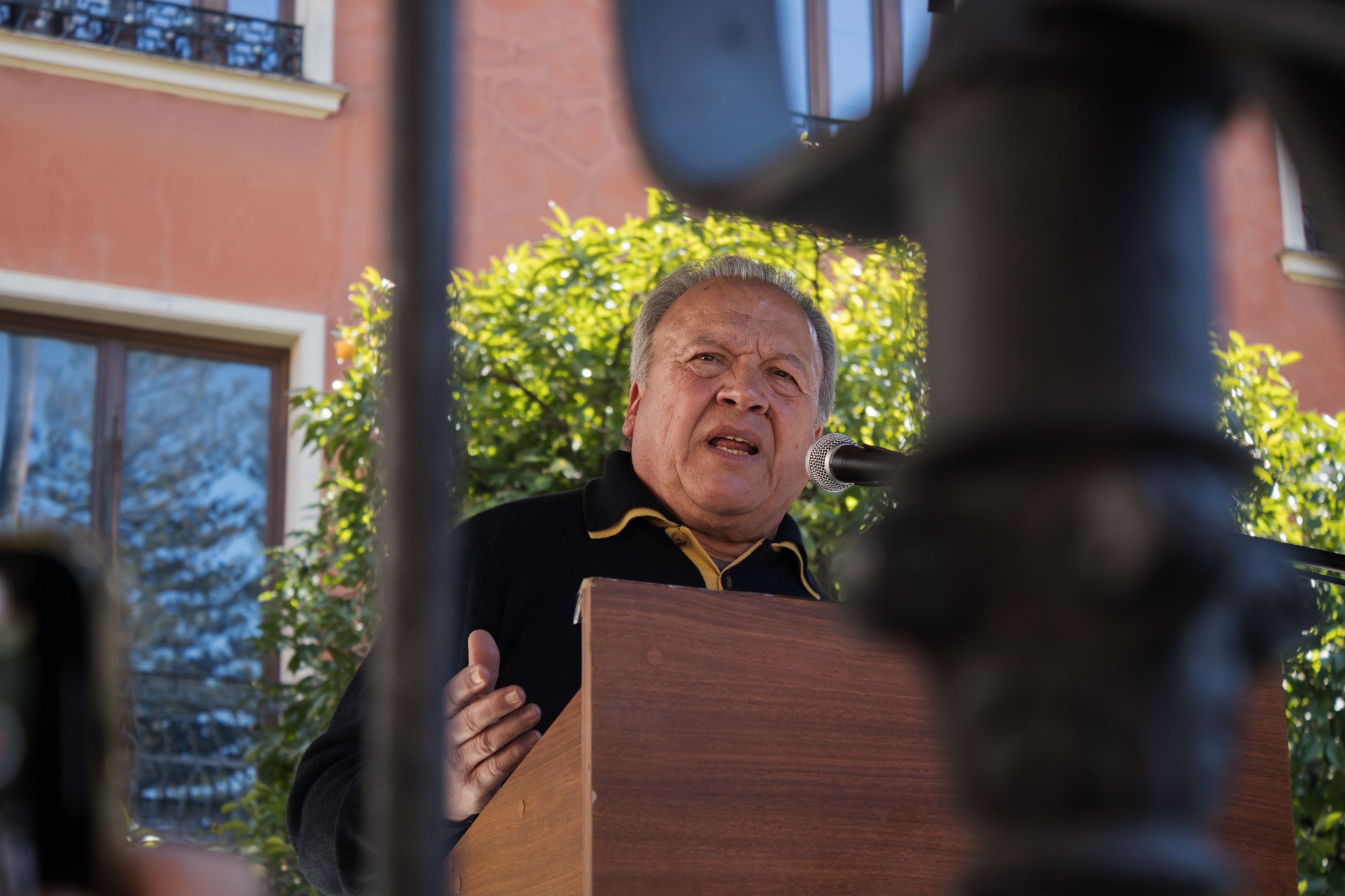 Concentración de la plataforma pro-indulto de Pacheco