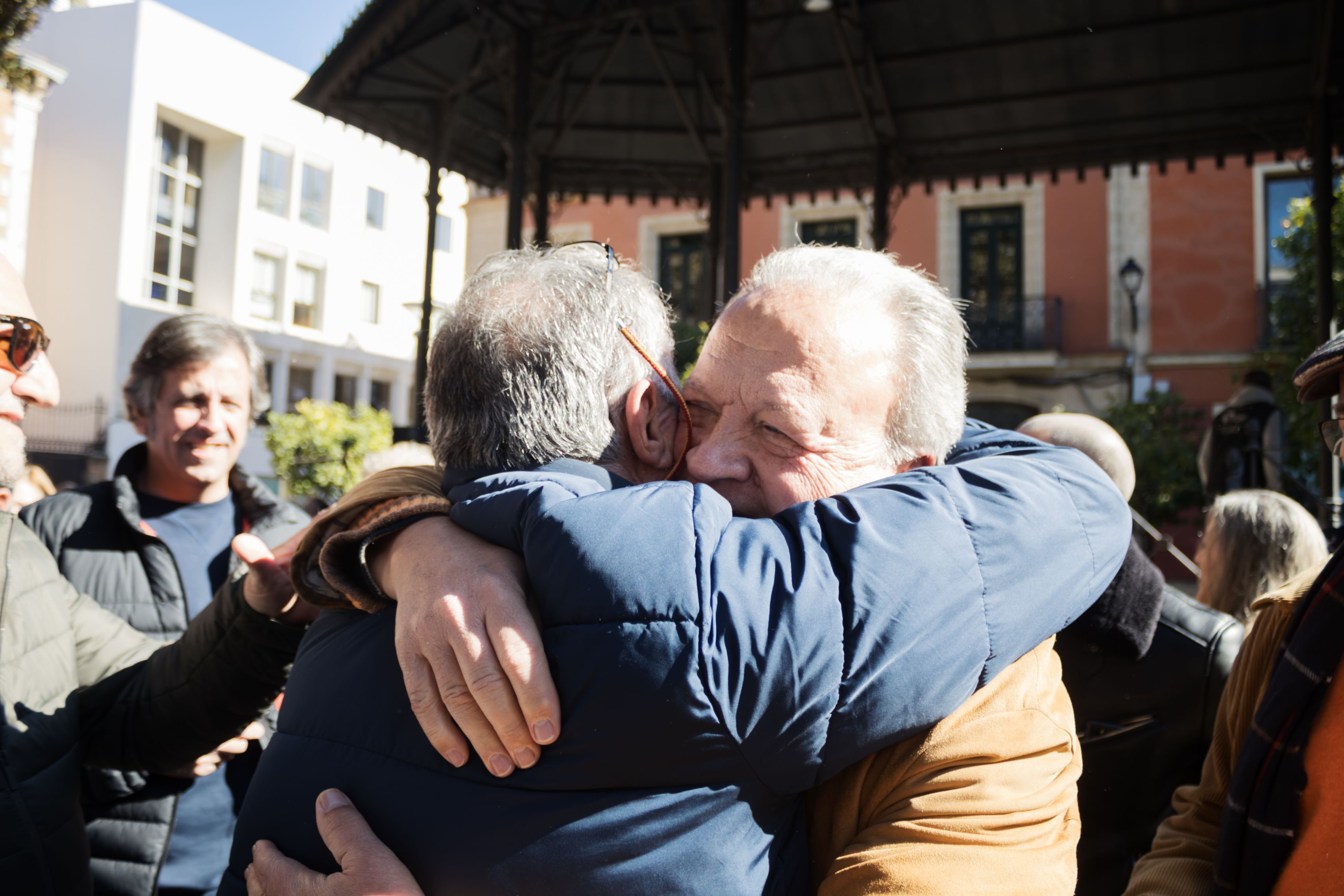 Concentración de la plataforma pro-indulto de Pacheco 
