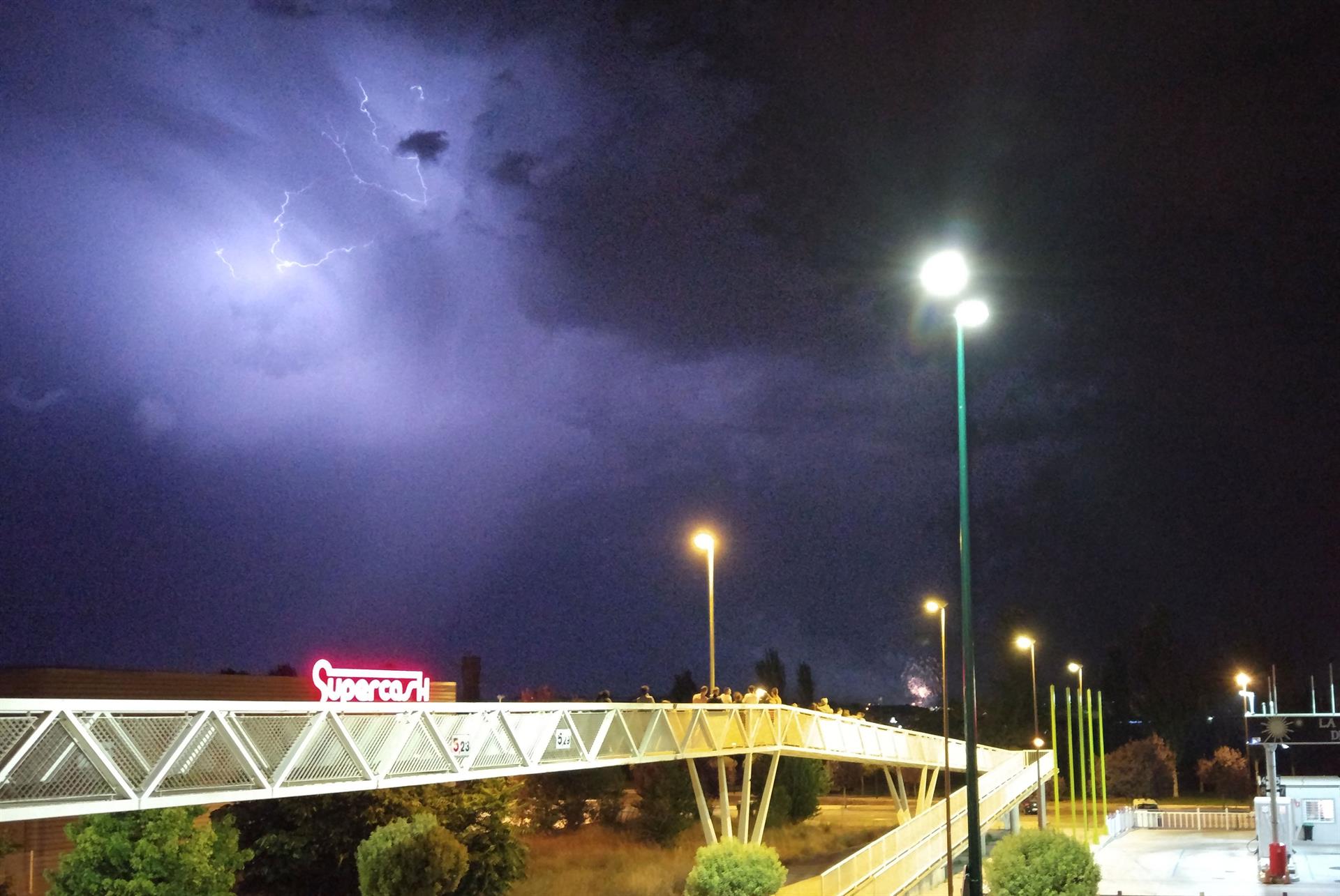 Tormenta eléctrica, este pasado viernes en Andalucía.