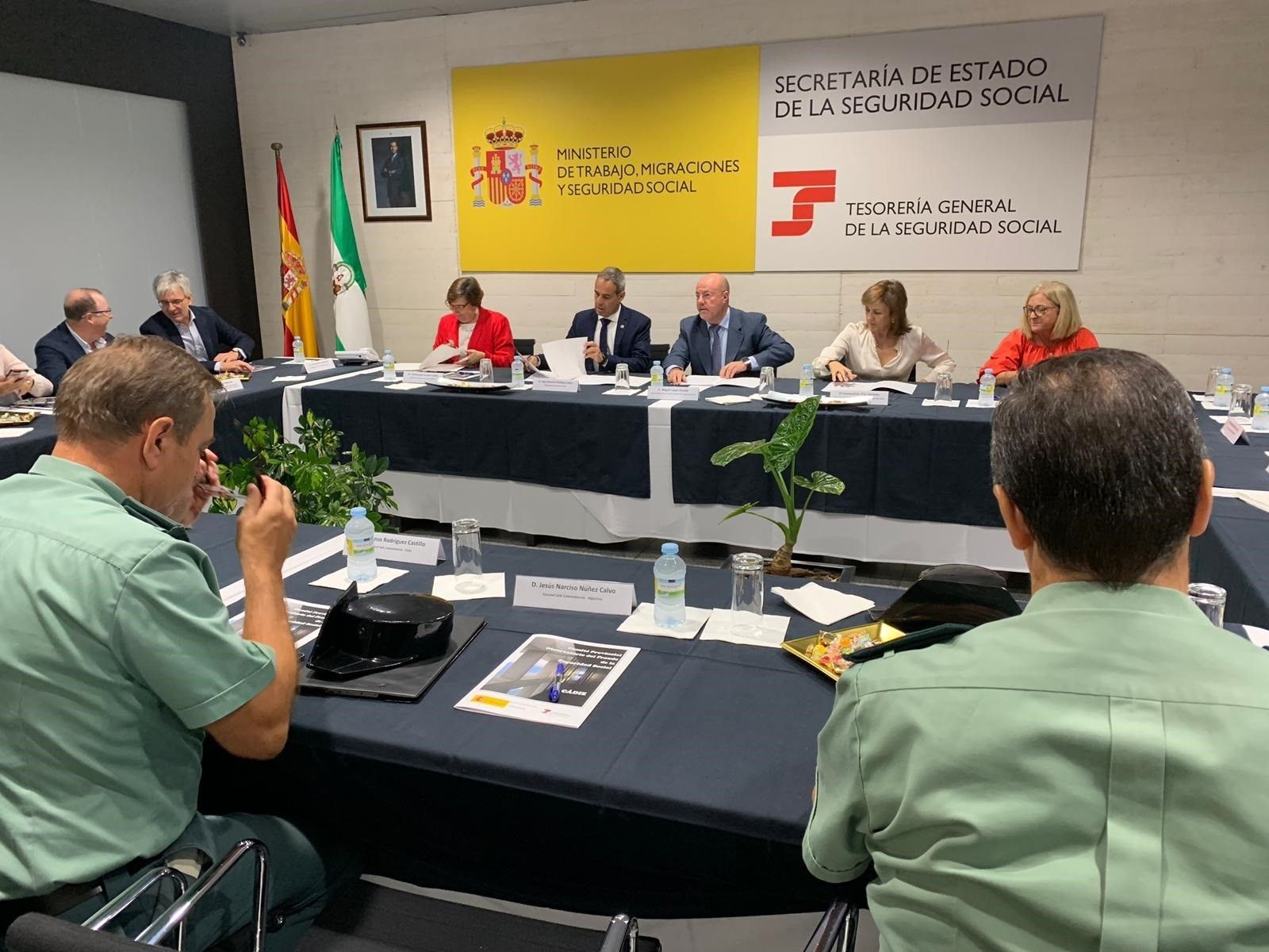 Un momento de la constitución del Observatorio provincial antifraude a la Seguridad Social.