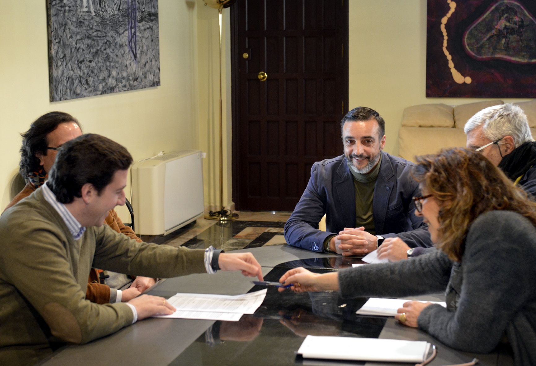 Momento de la venta de la finca.