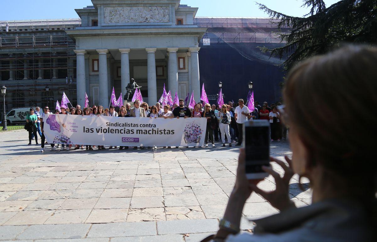 Movilización feminista de Comisiones Obreras en Madrid. FOTO: CCOO.