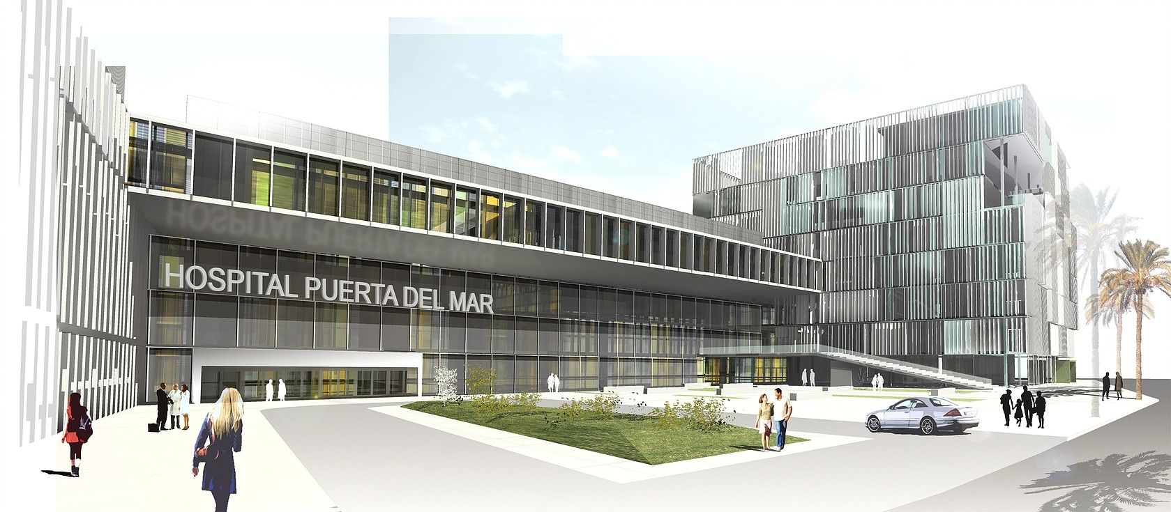Imagen del proyecto del nuevo hospital de Cádiz. FOTO: VICENTENUNEZ.COM