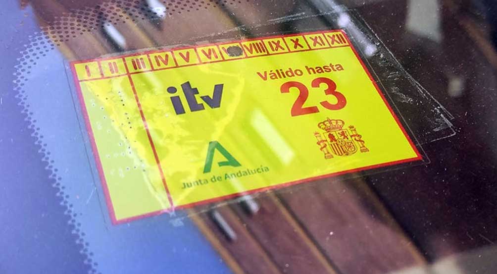 Una pegatina de ITV.
