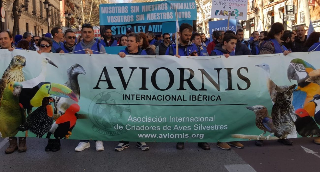Una imagen de los criadores de toda España que salieron a la calle contra la ley de bienestar animal.