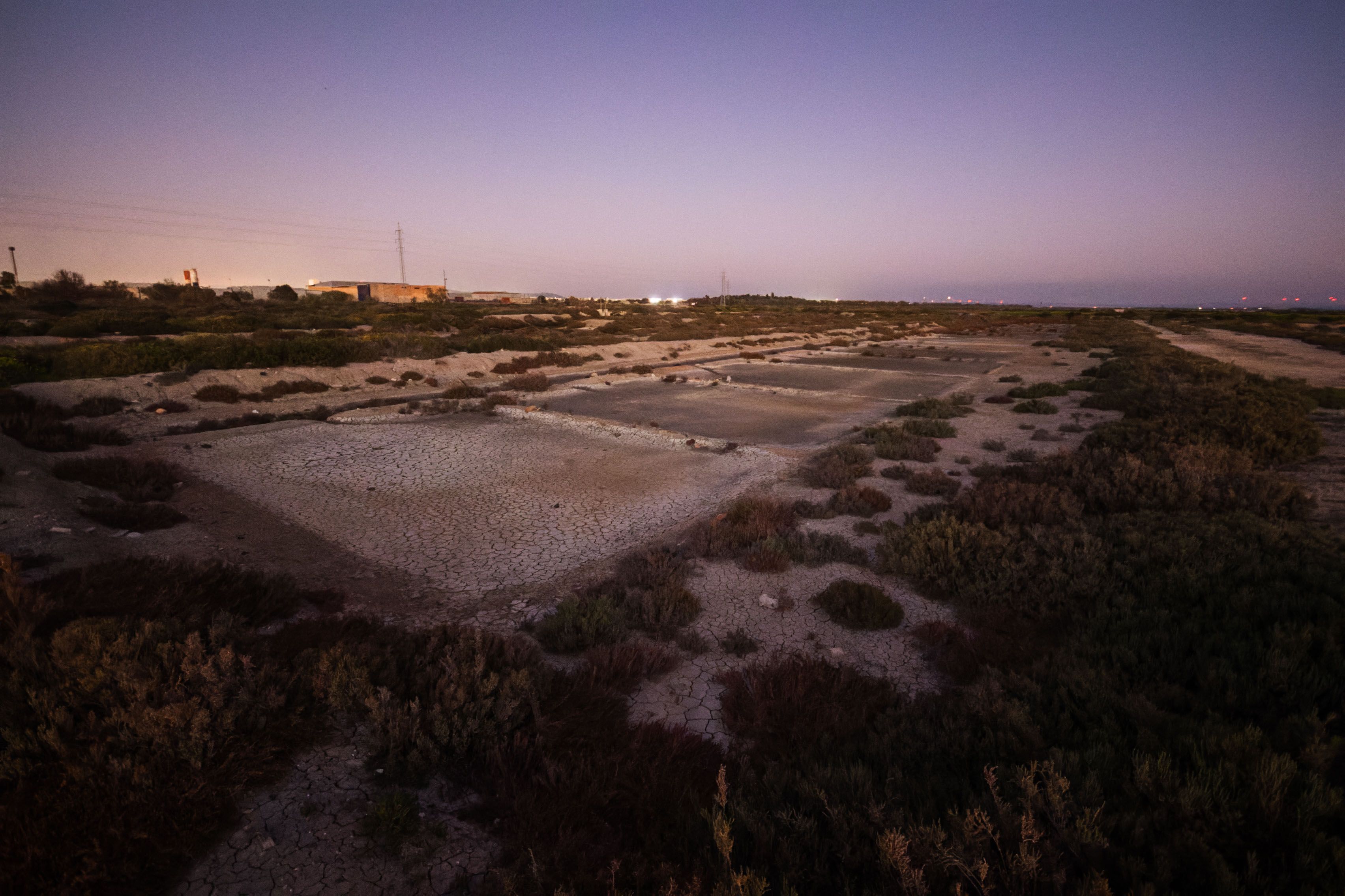 Las salinas San José de El Puerto, abandonadas.
