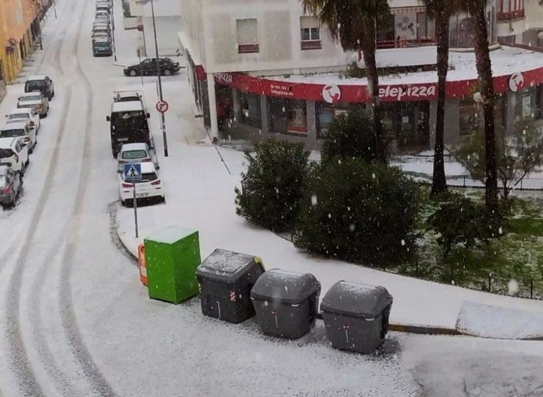 Granizo en Sanlúcar. Granizo en Sanlúcar.