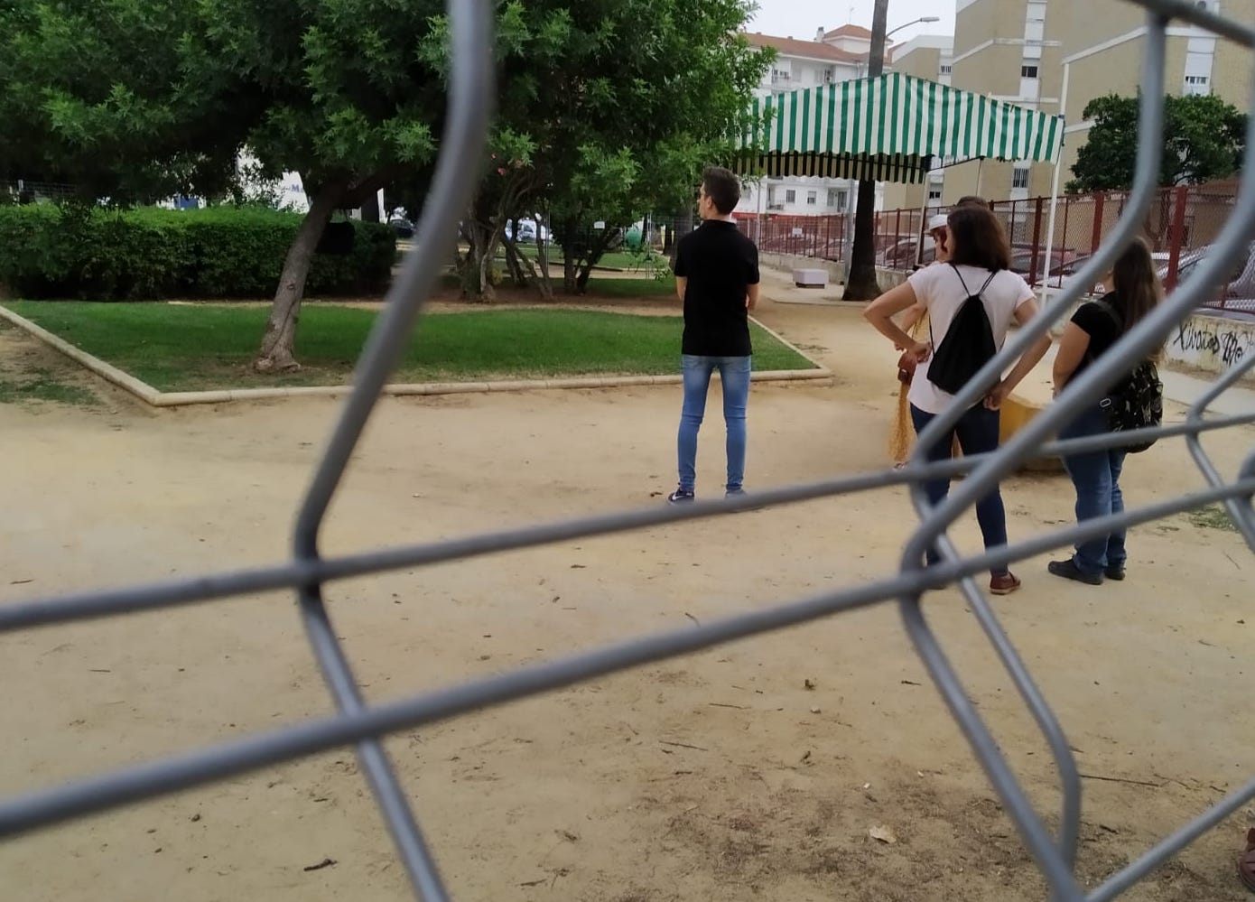 Un momento de las catas realizadas en el parque Scout.