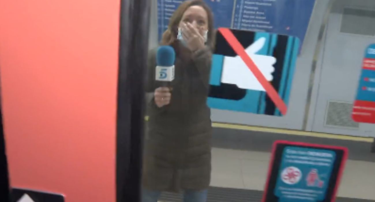 El momentazo protagonizado por una reportera de Telecinco.