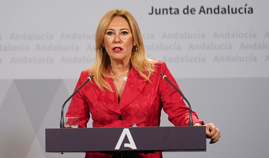 La  consejera de Economía, Hacienda y Fondos Europeos, Carolina España. JUNTA ANDALUCIA