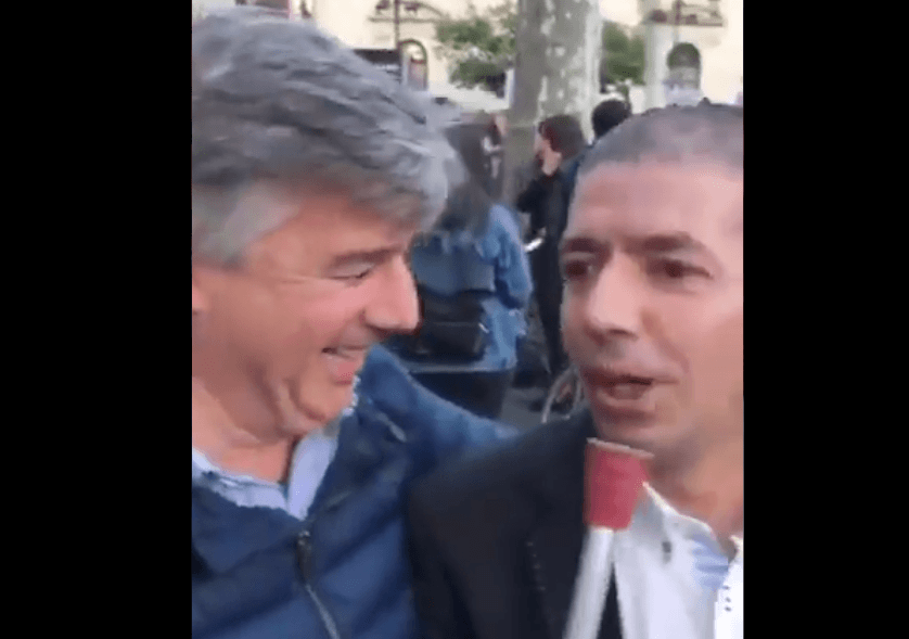 Una captura del vídeo que se viralizó en redes sociales.