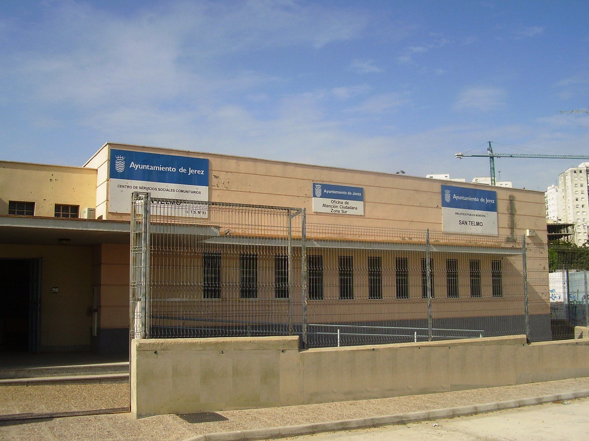 La biblioteca de la zona Sur de Jerez, en una imagen reciente.