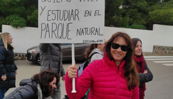 Una pancarta reivindicativa.