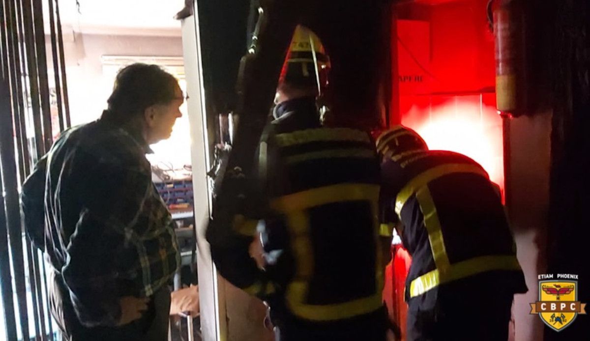 Incendio en una zapatería de El Puerto. 