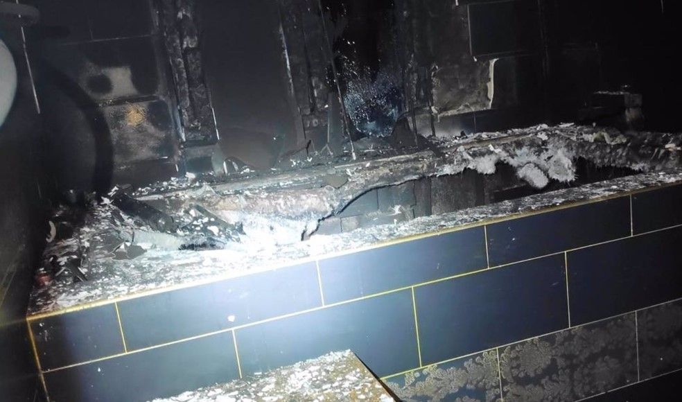 Incendio en El Puerto. Policía Nacional