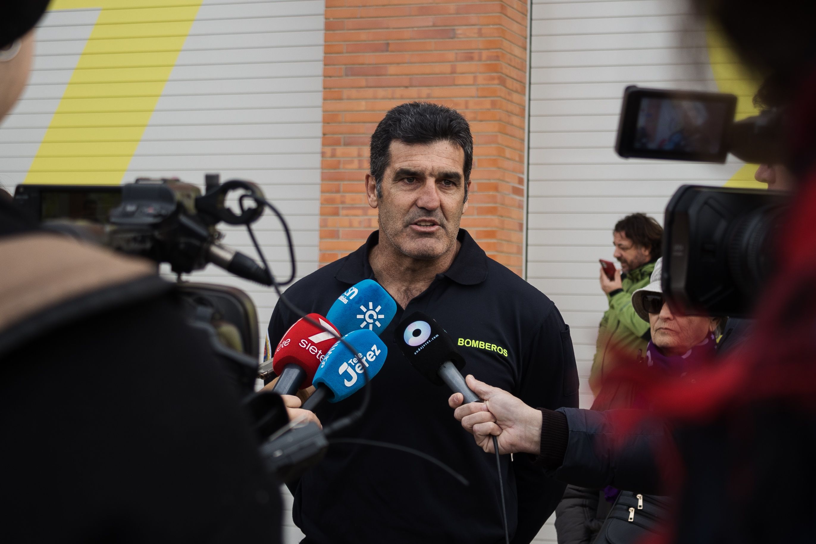Manifestación del cuerpo de bomberos de Cádiz por una RPT justa.