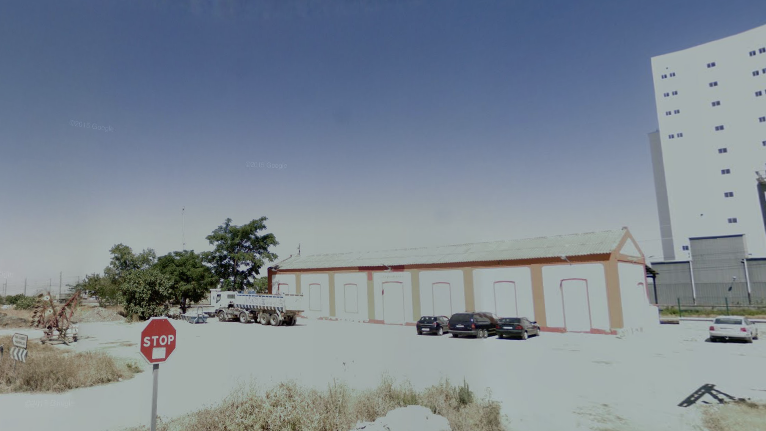 Zona en Las Cabezas donde se ha producido el fatal accidente. FOTO: GOOGLE MAPS