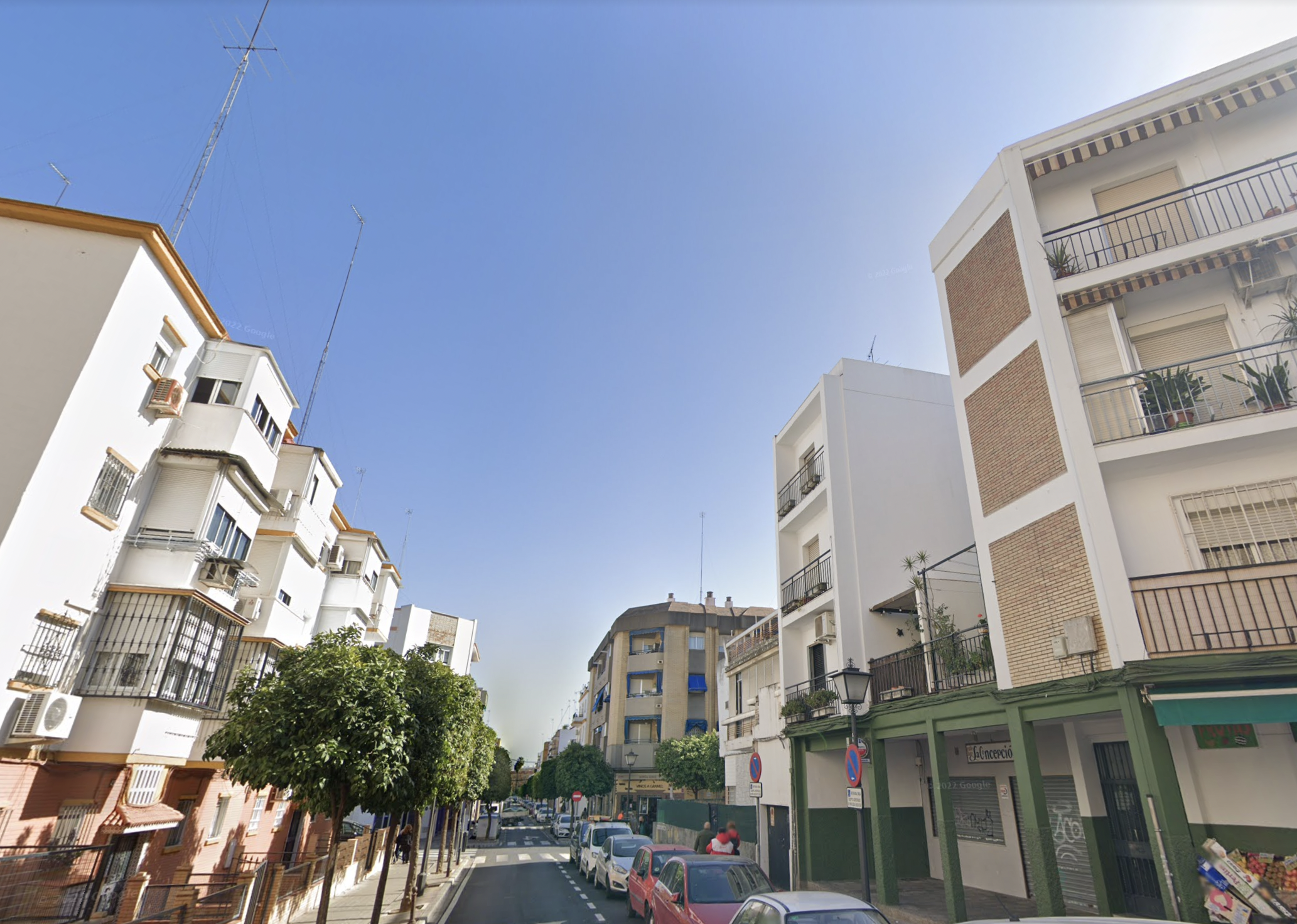 La calle Cristo de la Sed en Sevilla, donde se produjeron los atracos. GOOGLE MAPS.