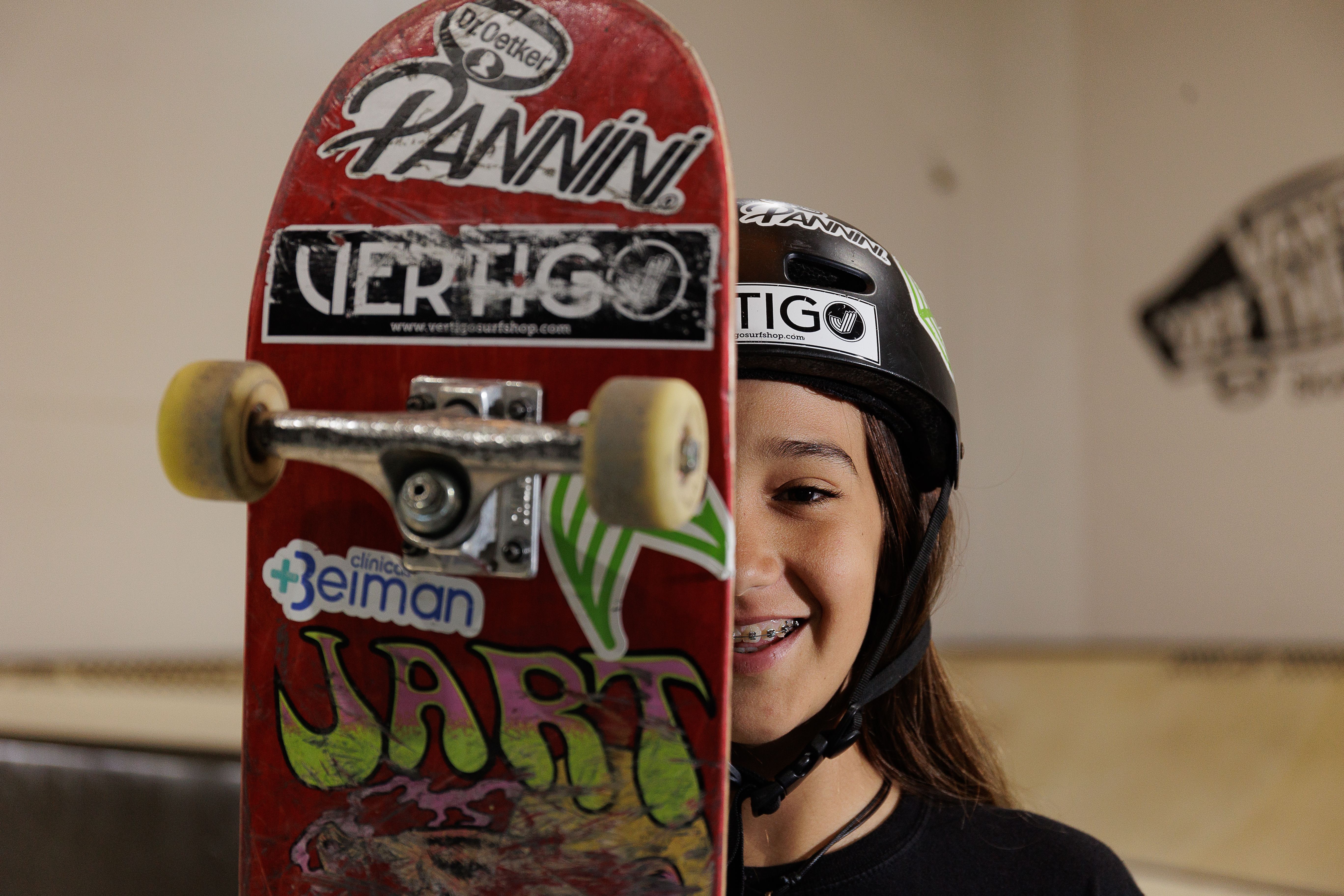 Natalia Muñoz, la joven promesa del skate es de Arcos y entrena en Jerez para acudir a los Juegos Olímpicos.