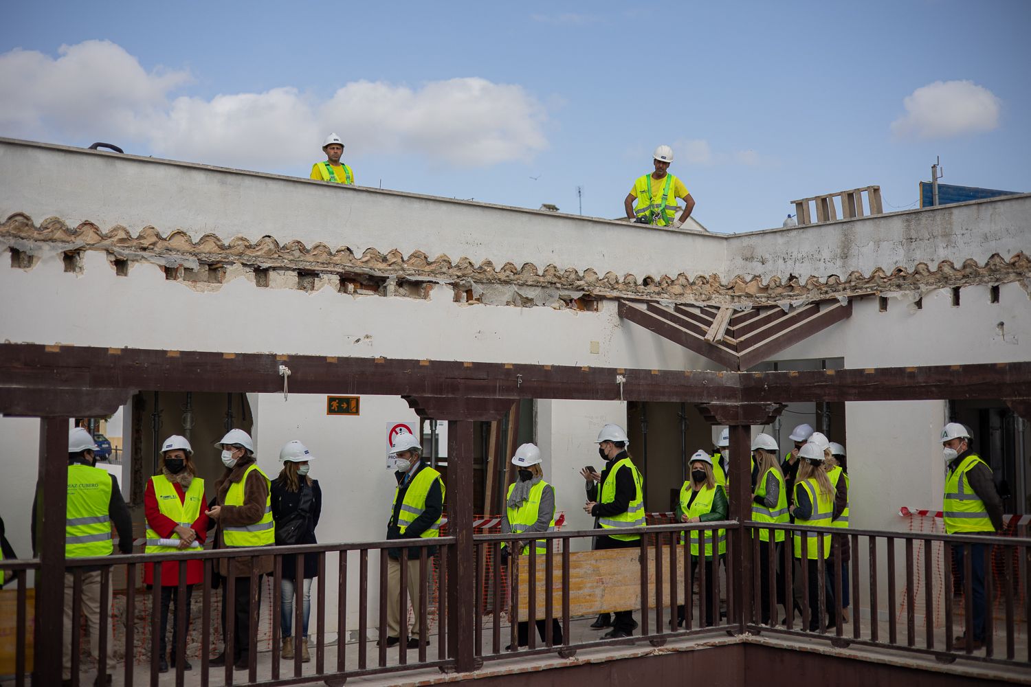 Obras en el futuro Museo del Flamenco de Andalucía en Jerez, en una imagen de archivo.