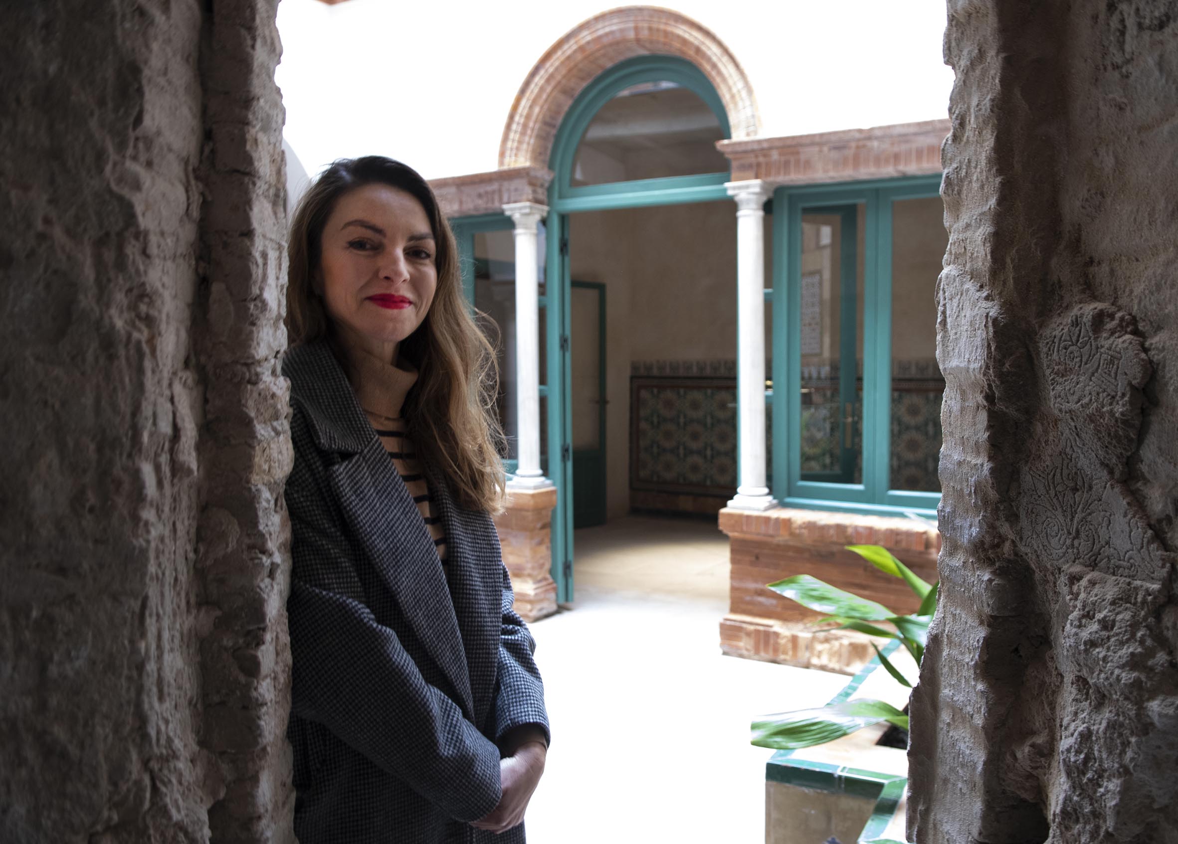 Sonsoles Martínez en una de las estancias de Espacio Derivado. EMILIO CASTRO