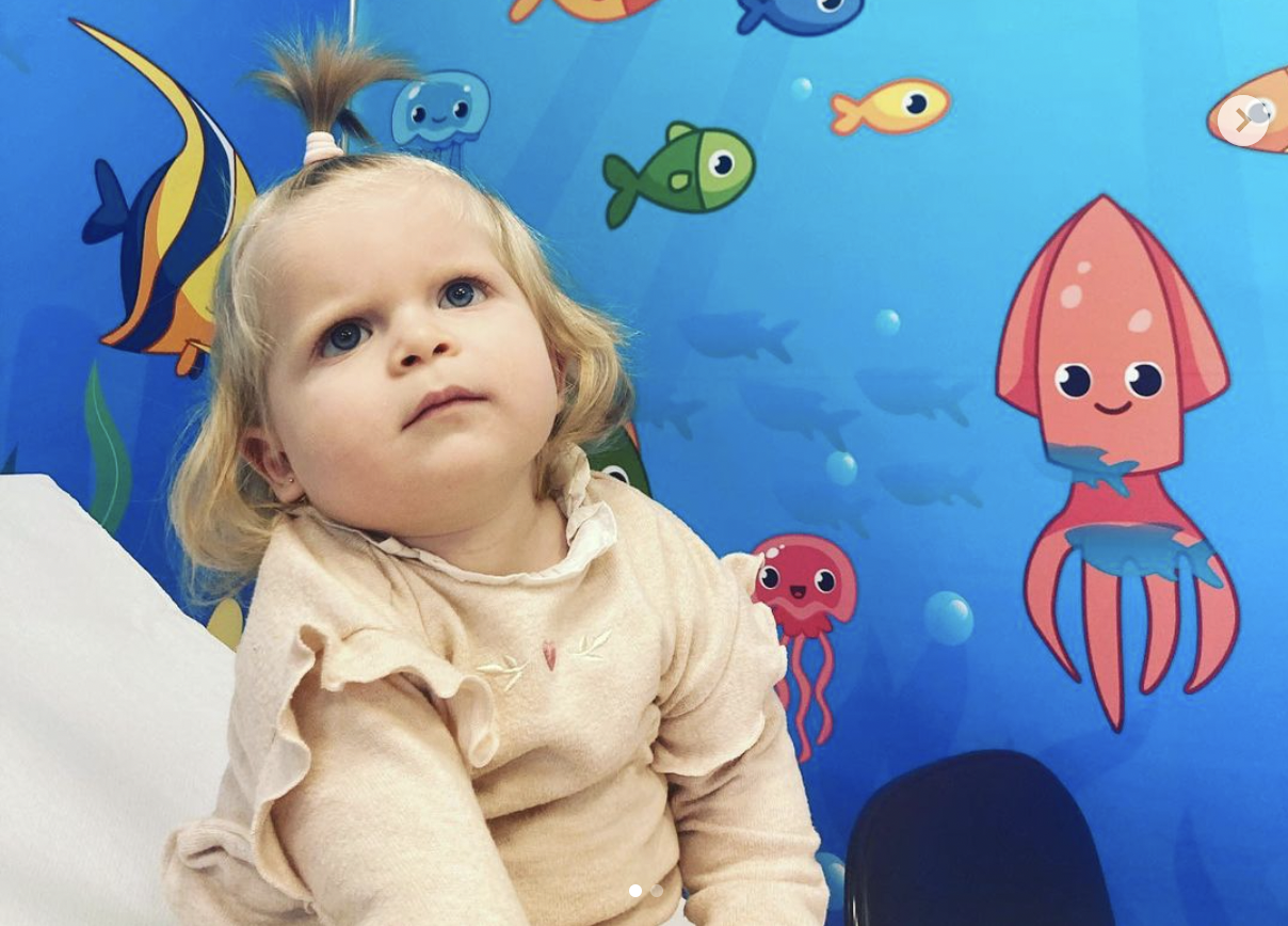 Gabriela, la bebé española afectada por una enfermedad ultra rara.