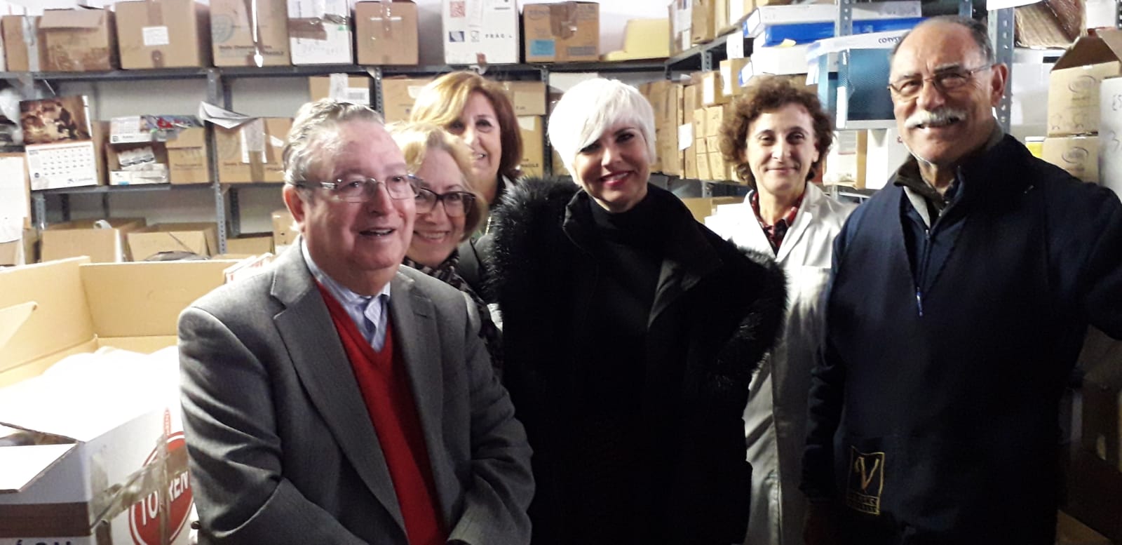 Pasión Vega en la sede central de Madre Coraje, en imágenes de archivo